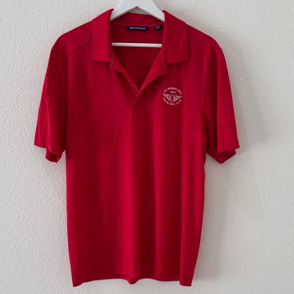 THE OLYMPIC CLUB | Cutter & Buck Men’s Red Polo Golf Shirt Women’s Open Medium
